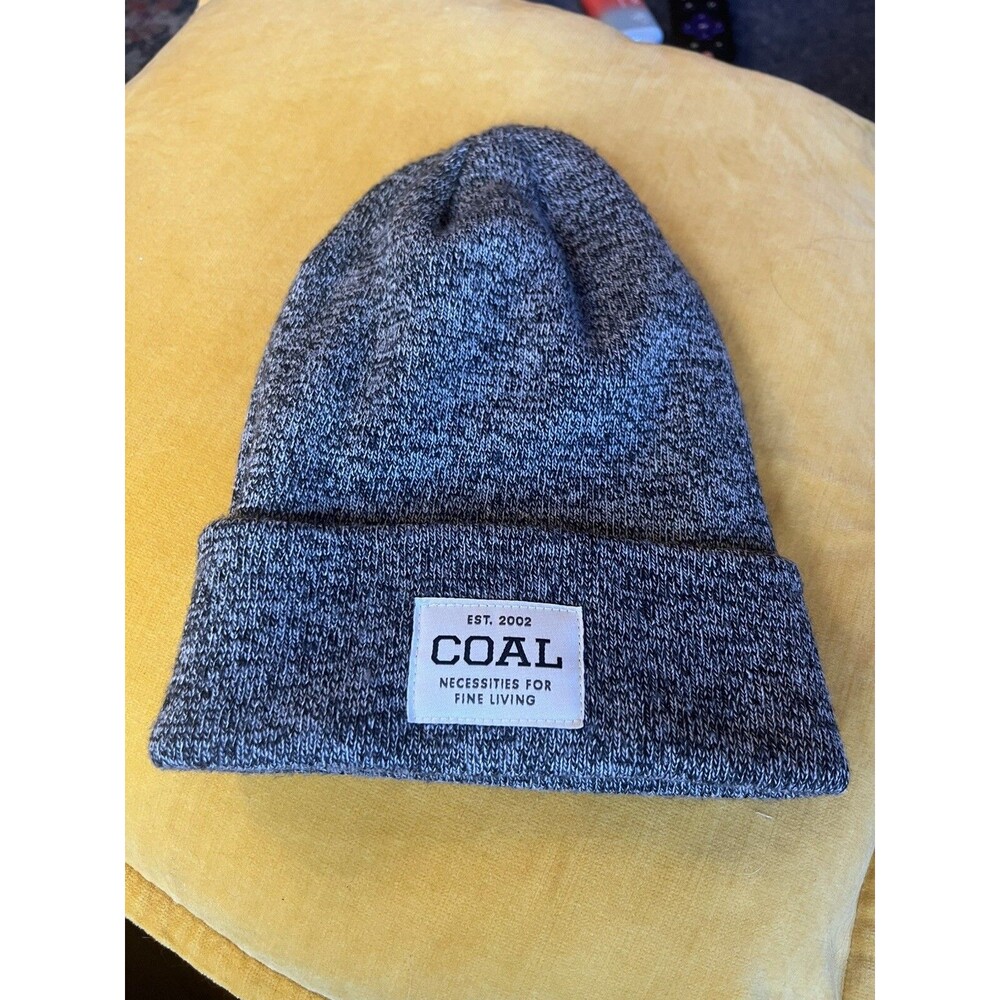 Coal Headwear Beanie Hat Adult Gray One Size Heathered Cuffed Logo Outdoors